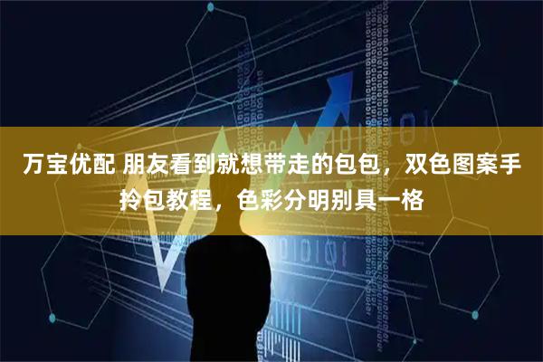 万宝优配 朋友看到就想带走的包包，双色图案手拎包教程，色彩分明别具一格