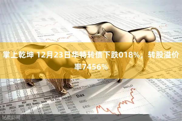 掌上乾坤 12月23日华特转债下跌018%，转股溢价率7456%