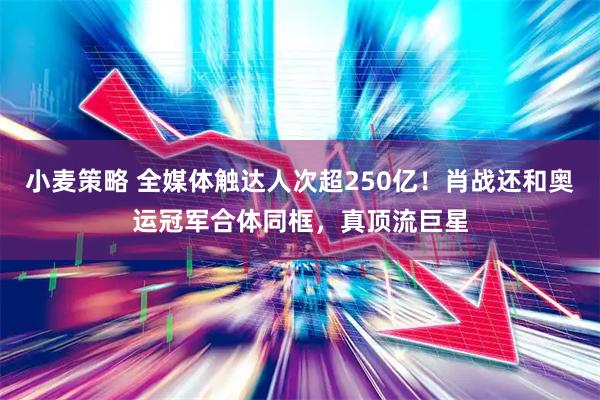 小麦策略 全媒体触达人次超250亿！肖战还和奥运冠军合体同框，真顶流巨星